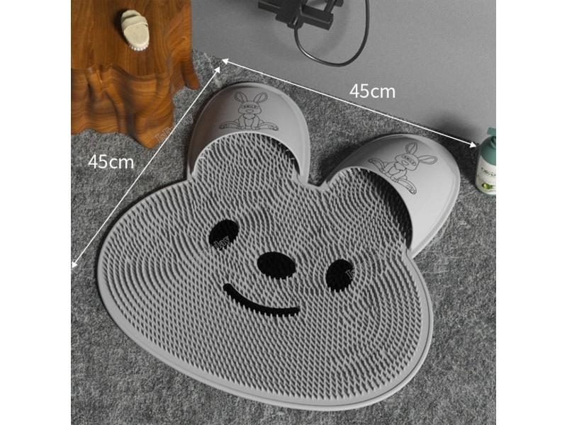 Multi-Functional Silicone Massage Bath Mat Bathroom Non-slip Foot Wash Mat Carousel 1