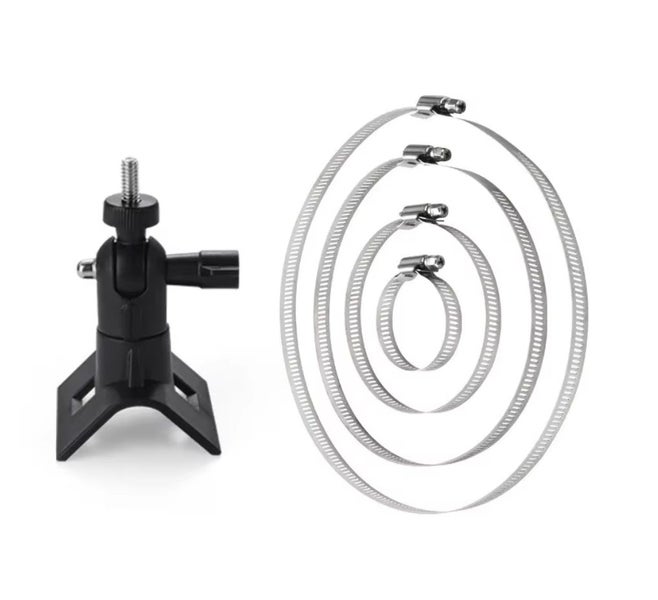 Pipe Pole Mount For Arlo / Eufy / Ring Cameras - Black Carousel 2