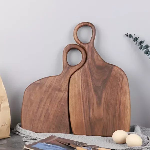 Black Walnut Solid Chopping Boards Wood Tray Pizza Board Cutting Board Kitchen Carousel 2