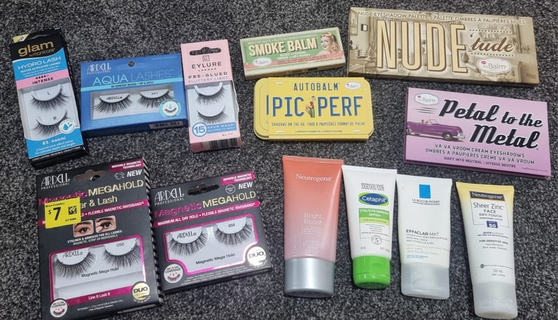 Bulk Makeup-The Balm palettes, False Lashes, Sunscreens and Cleansers Carousel 1