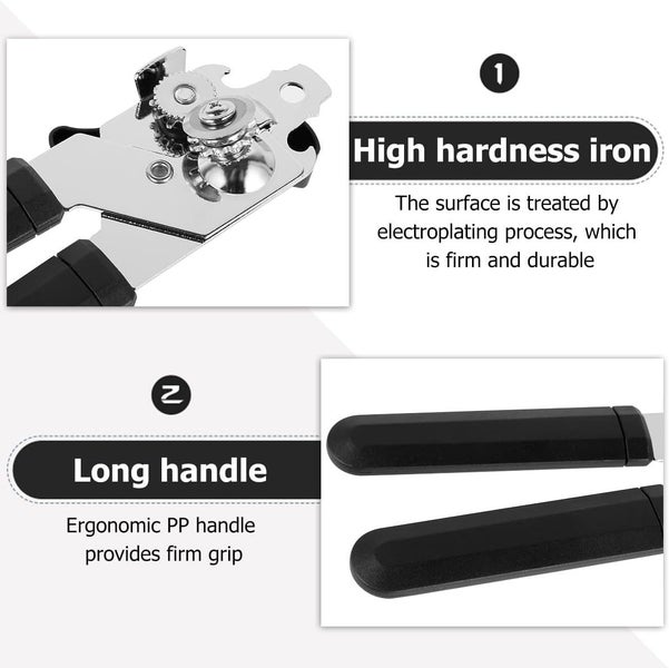 Hands DIY Manual Can Opener Multifunctional 3-in-1 Tin Opener with Ergonomic H Carousel 2