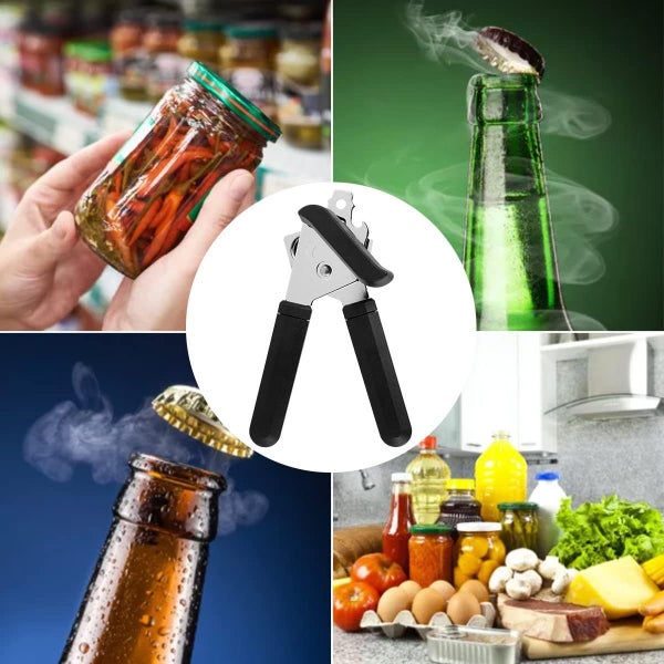 Hands DIY Manual Can Opener Multifunctional 3-in-1 Tin Opener with Ergonomic H Carousel 6