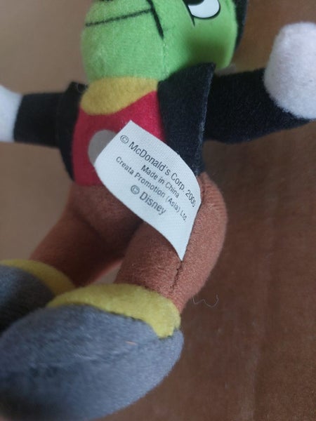 Jiminy Cricket Disney Bean Bag Small Plush Doll Mcdonalds 2000 Vintage/ Carousel 3
