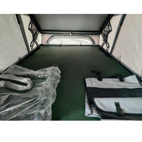 High Quality Water-Proof Canvas Roof Top Tent Roof Canopy For Car w/ Ladder Carousel 19