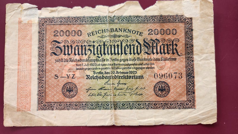 GERMANY 20,000 Marks 1923 Carousel 1