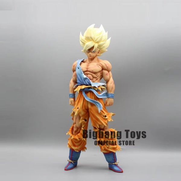 28cm Dragon Ball Z Figure Super Saiyan Gk Blood coating Gokou PVC Model Carousel 2