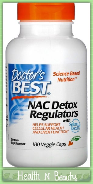 180 VCAPS NAC ( N ACETYL CYSTEINE ) DETOX REGULATOR - E0427 Carousel 1