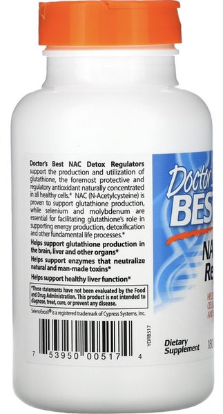 180 VCAPS NAC ( N ACETYL CYSTEINE ) DETOX REGULATOR - E0427 Carousel 3