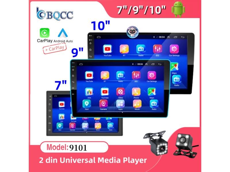 Car Stereo Android11 10.1"/9"/7 " Car Radio In-dash Touch Screen GPS Navigation Carousel 2