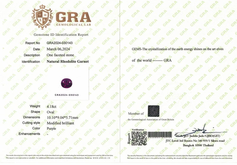 4.18ct Rhodolite Garnet - The Sapphire Merchant Carousel 4