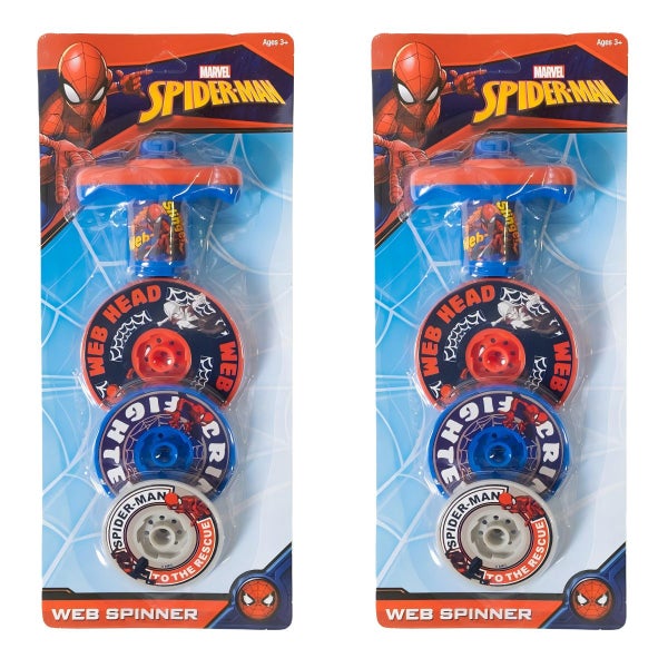 2pc Spiderman Spinning Tops,Novelty Licenced,Ages 3+,Wedding, holiday, party toy Carousel 1