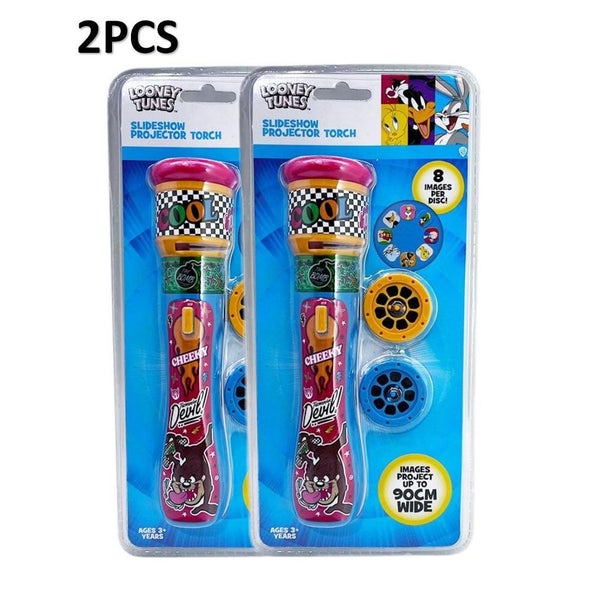 2pc Looney Tunes Projector Torch ,Novelty Licenced,Wedding, holiday, party toys Carousel 1
