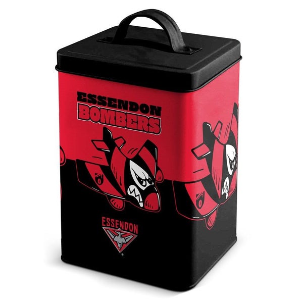 Essendon Bombers AFL Cookie Storage Tin with Full Colour Logo Design Carousel 1