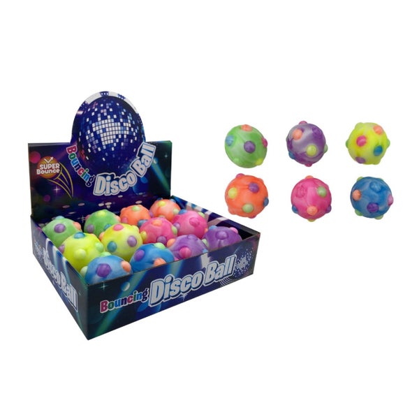 12PC Bouncing Disco Ball 6cm,Novelty Balls,Holiday, Party toys Carousel 1