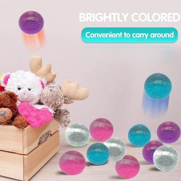 12pc Glitter Bouncing Ball 6.5cm,Novelty Balls,Wedding, holiday, party toys Carousel 4