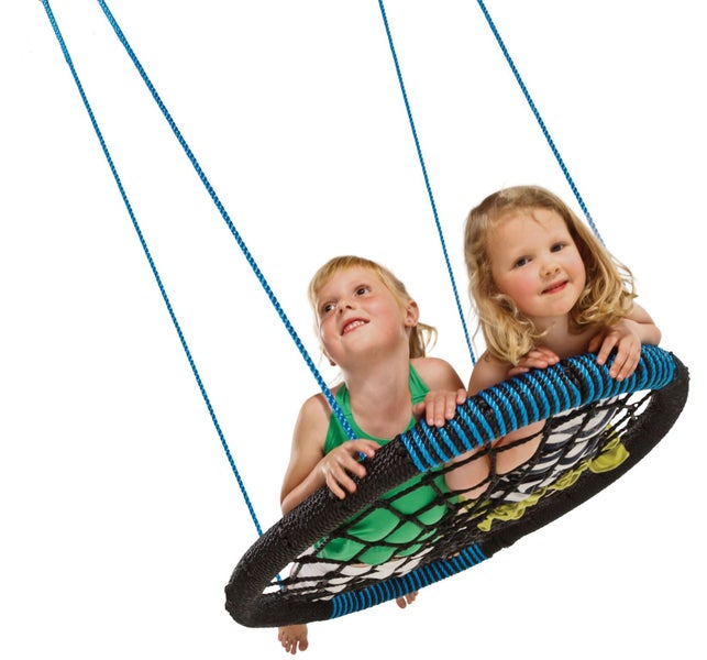 #ULTIMATE PLAYGROUNDS# NEST SWING OVAL With ADJUSTABLE PP ROPES Carousel 4