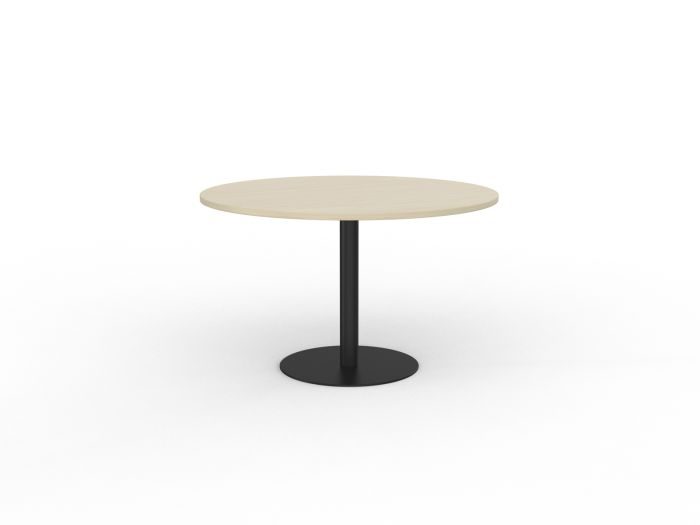 Cubit Black Powdercoat Base Polo Meeting Table Ø1200 Carousel 2