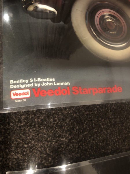 John Lennon Bentley Veedol Motor Oil Poster Carousel 3