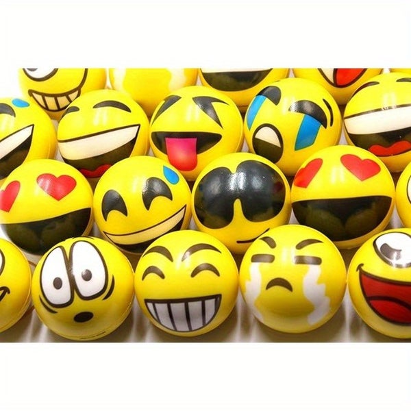 24pc Emoticon Balls 4.8cm,Novelty Balls,Wedding, holiday, party toys Carousel 5