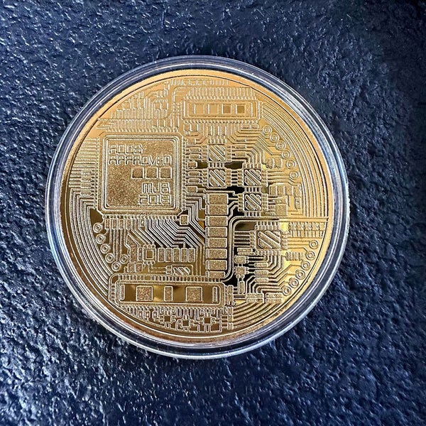 Bitcoin Commemorative Coin for Cryptocurrency Collectors & Gifts - Gold Carousel 5