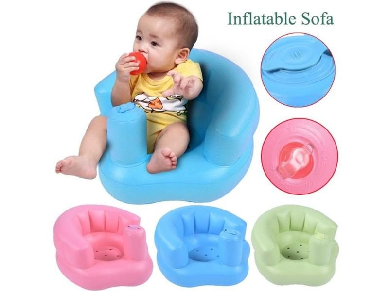 Multifunctional Baby Children Inflatable Bathroom Sofa PVC Inflatable Seat Carousel 1