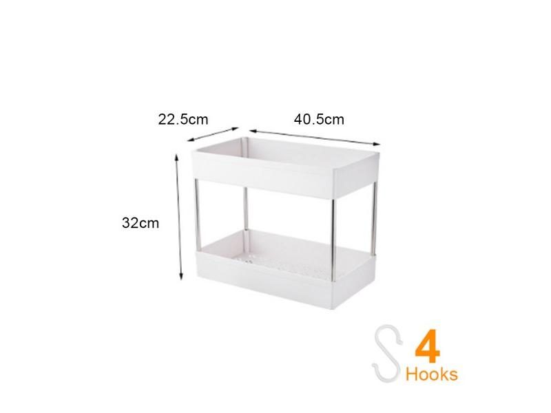 2/3/4 Tier Slim Storage Cart Mobile Shelving Unit Organizer Slide Out Storage Carousel 1