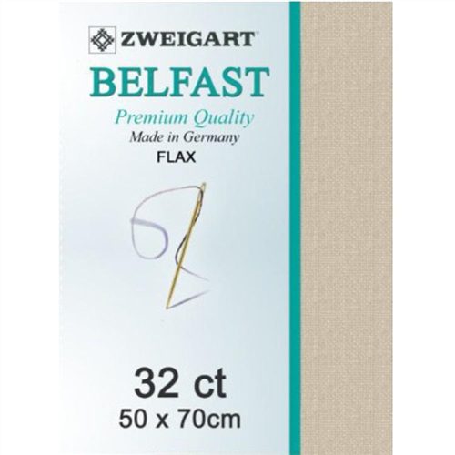 Zweigart Belfast 32ct 50x70cm Flax Carousel 1