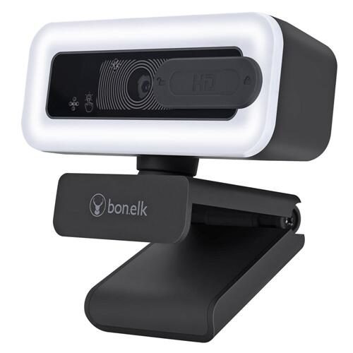 BONELK USB WEBCAM PRO LED CLIP ON 1080P (BLACK) Carousel 1