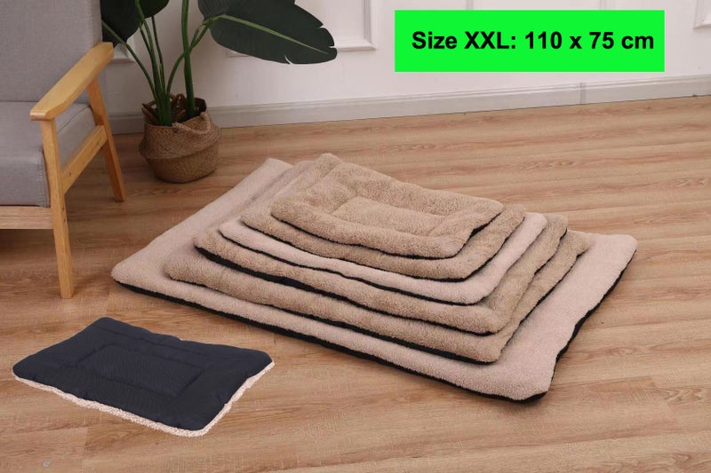 Pet mat Dog mat Cat mat Pet Bed Dog bed Cat bed Double Sided Size XXL: 110 x75cm Carousel 1