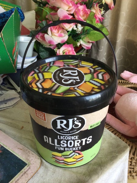 PLASTIC CONTAINER RJS LICORICE ALL SORTS BUCKET Carousel 1