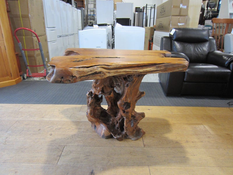 Solid Teak Root Console Carousel 1