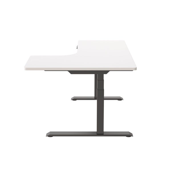 Loctek ET223DL 1600x1100x595mm Ergonomic Standing Office Desk White Right Carousel 4