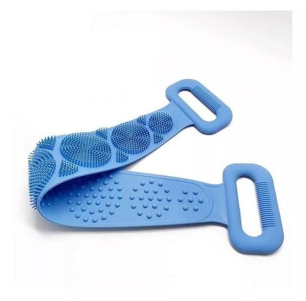 Silicone Back Scrubber for Shower, 28 Inch, Exfoliating Bath Body Brush Carousel 1