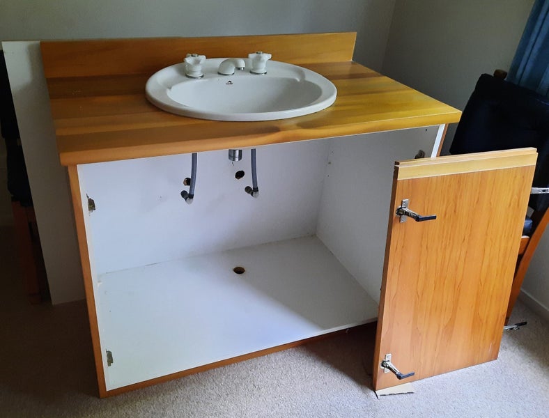 Solid Rimu vanity unit Carousel 2