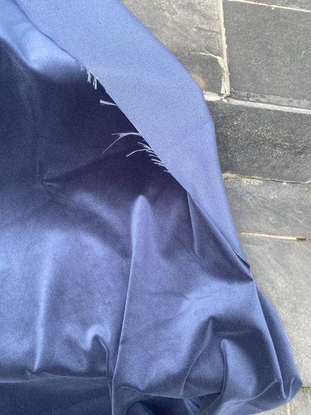 Royal blue velour fabric Carousel 2