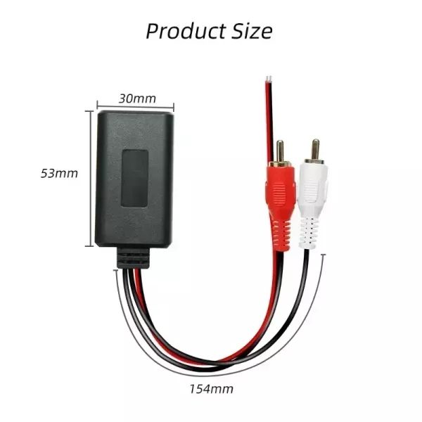 Car Universal Wireless Bluetooth Module Music Adapter Rca Aux Audio Cable Car Carousel 1