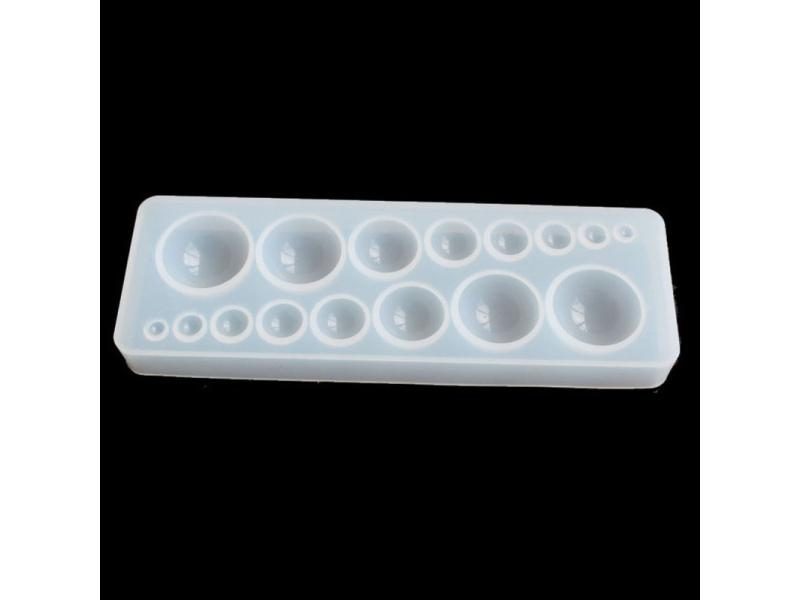Silicone DIY Crystal Epoxy Resin Molds Time Stone Jewelry Making Crafts Round Carousel 2