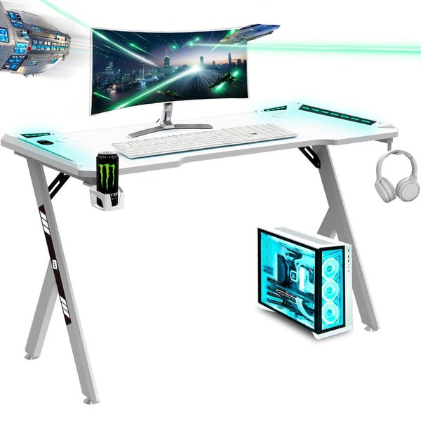 RGB Gaming Desk with Wireless Charger Carousel 2