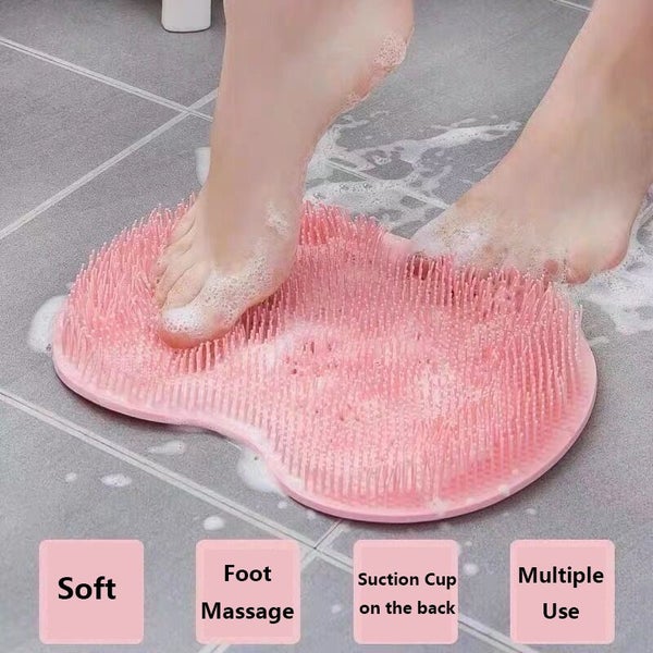 Shower Foot Scrubber Mat with Non-Slip Suction Cups Carousel 2