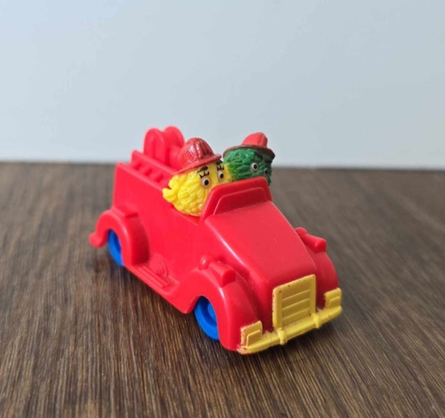 Vintage McDonald's Fry Guys Driving Fire Engine Truck 1993 Carousel 1