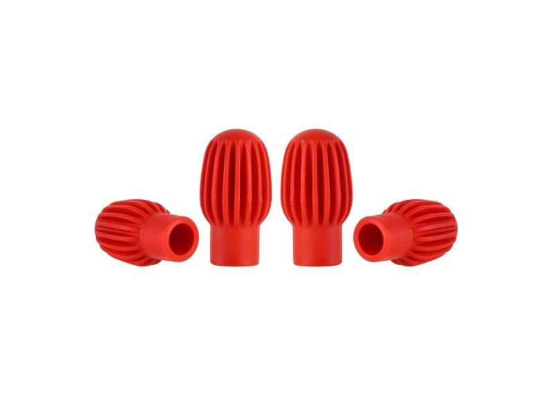 2pcs Silicone Drum Stick Head Rubber Sleeve Drumstick Mute Damper Drum Silent Carousel 1
