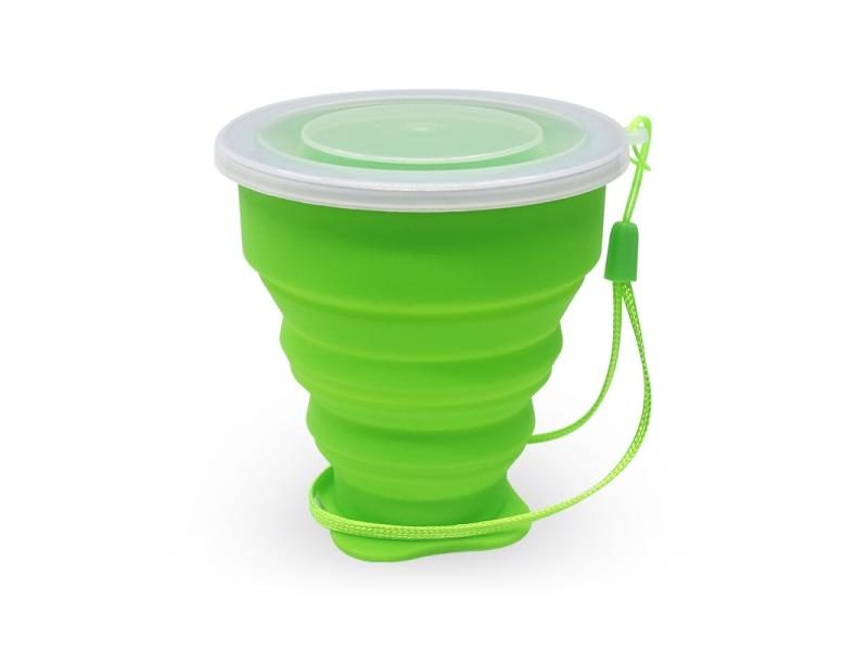 Small Mini Telescopic Portable Silicone Folding Cup With Dstproof Cover Carousel 1