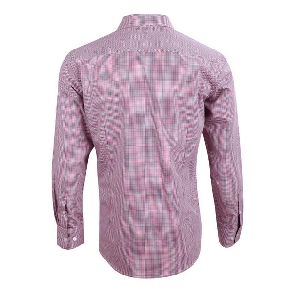 ZED | Mens Mini Gingham Long Sleeve Shirt Carousel 4