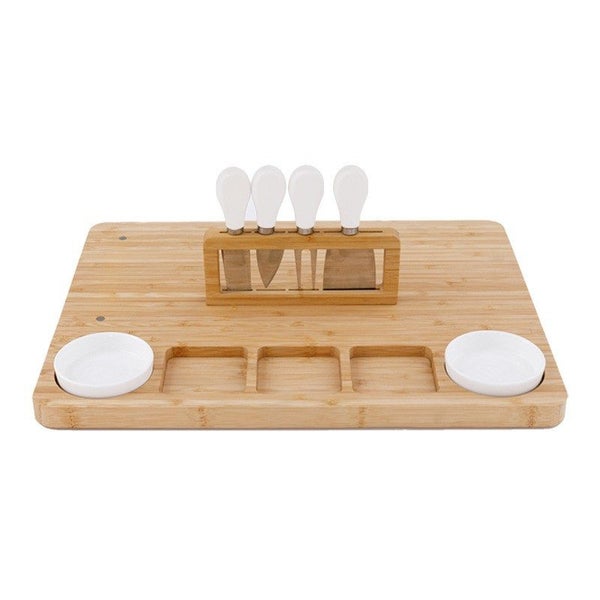 Bamboo Cheese Board and Knife Set Carousel 9