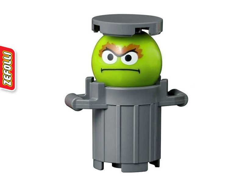 Oscar the Grouch Minifigure - Sesame Street Lego - U Carousel 1