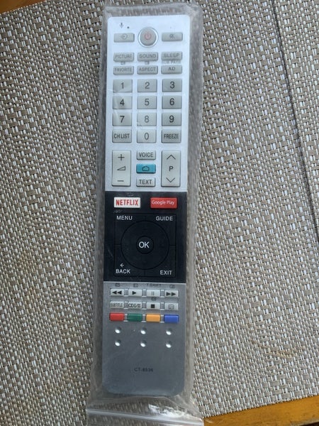 BRAND NEW TOSHIBA REPLACMENT TV REMOTE FOR ANDROID TVS-CT-8536 Carousel 1