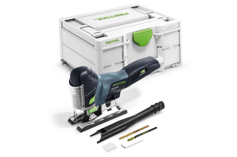 Bonus Battery!Genuine Festool Cordless pendulum jigsaw CARVEX PSC 420 EB-Basic Carousel 1