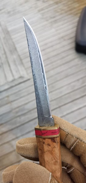 20cm 'Cigar' RARE VG10 Damascus Outdoor Survival Camping Knife Hunting COOL GIFT Carousel 2