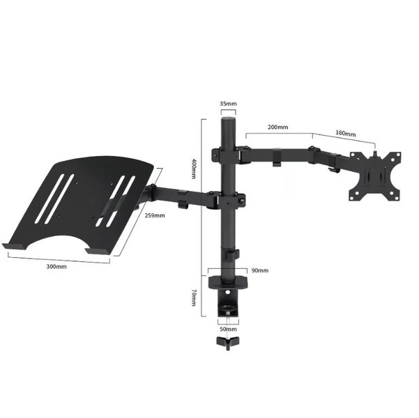 Universal LCD Mount For 10 to 27 inches Display Stand Monitor Bracket Snap Deal Carousel 2