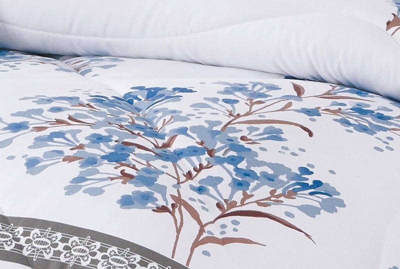 7p LIVEINSTYLE PRINTED COMFORTER SET QUEEN #4 Carousel 2